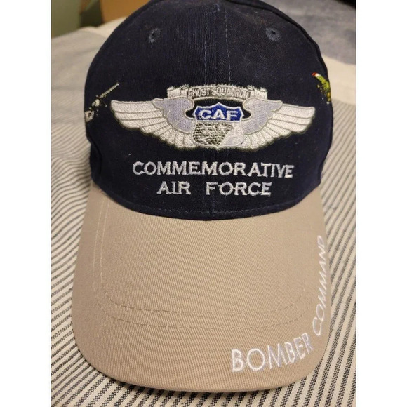 Ghost Squadron Commemorative Air Force Bomber Command Adjust Cap Hat Embroidered - Picture 1 of 8